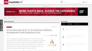 
                            4. Accor innovates in B-to-B customer relations management ...