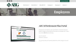 
                            6. Account Access - ABG of Michigan