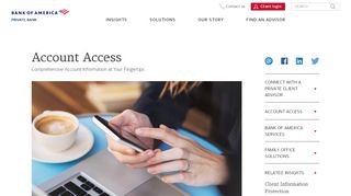 
                            2. Account Access | U.S. Trust - Bank of America Private Bank