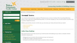 
                            11. Account Access | www.telcoccu.org