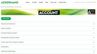 
                            2. Account | Ackermans