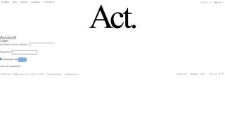 
                            7. Account | Act Series