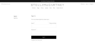 
                            8. Account area - Stella McCartney
