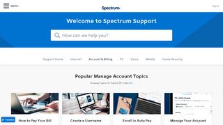 
                            4. Account & Billing | Spectrum Support