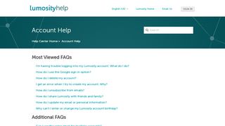 
                            7. Account Help – Help Center Home