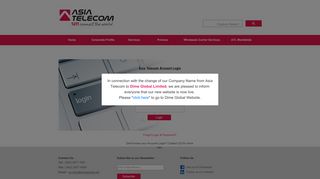 
                            4. Account Log In - Asia Telecom