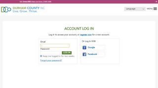 
                            1. Account Log In | Durham County