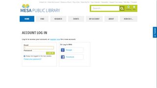 
                            4. Account Log In | Mesa Public Library