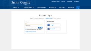 
                            2. Account Log In | Smith County, TX