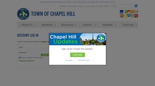 
                            4. Account Log In | Town of Chapel Hill, NC