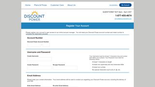 
                            4. Account Log On - Discount Power