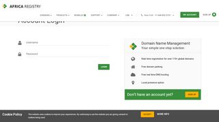 
                            2. Account Login | Africa Registry