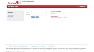 
                            4. Account Login - Ameritas