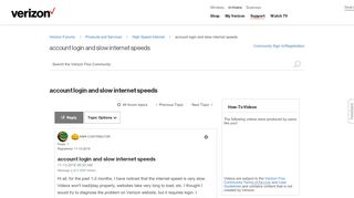 
                            8. account login and slow internet speeds - Verizon …