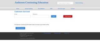 
                            3. Account Login - Anderson Continuing Education