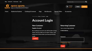 
                            6. Account Login - Apacs Sports