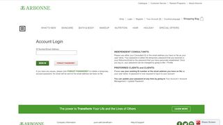 
                            1. Account Login - Arbonne