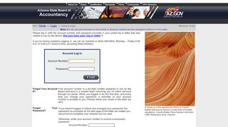 
                            9. Account Login - Arizona State Board of Accountancy