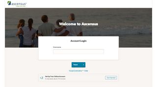 
                            4. Account Login - Ascensus - Retirement Login