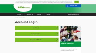 
                            6. Account Login | Asda Money