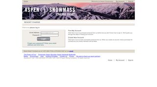 
                            1. Account Login - Aspen Snowmass