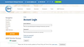 
                            1. Account Login | Associated Bodywork & Massage Professionals - ABMP