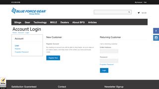 
                            8. Account Login - Blue Force Gear