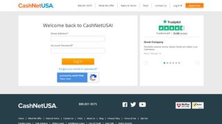 
                            10. Account Login | CashNetUSA