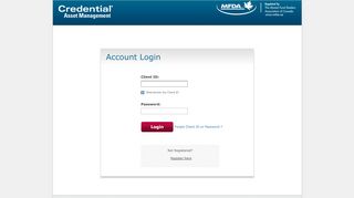 
                            5. Account Login - Credential Online Login