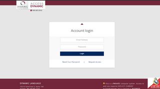 
                            1. Account Login - Dynamic Language