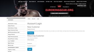 
                            2. Account Login - EurokingGear