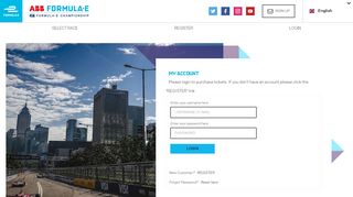 
                            2. Account Login - Formula E