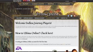 
                            6. Account Login Guide ? Ultima Online
