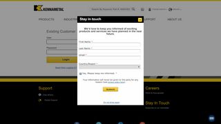 
                            3. Account Login - Kennametal