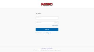 
                            3. Account Login - Martin's Foods