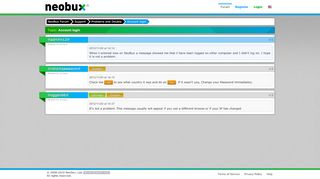 
                            2. Account login - NeoBux Forum