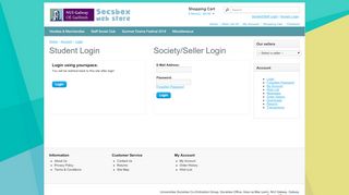 
                            8. Account Login - NUIG Societies Web Store