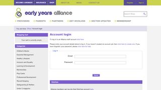 
                            3. Account login - Pre‐school Learning Alliance