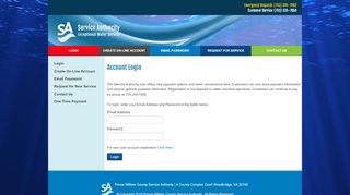 
                            5. Account Login - Prince William County Service Authority