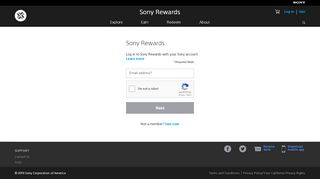 
                            5. Account Login - rewards.sony.com