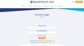 
                            10. Account Login - SolidTrust Pay