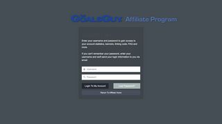 
                            5. Account Login - The GoalsGuy Learning Systems - Affiliate Program