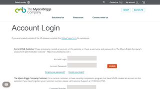 
                            6. Account Login | The Myers-Briggs Company