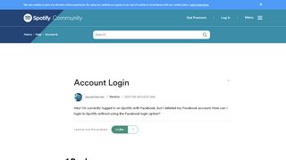 
                            5. Account Login - The Spotify Community