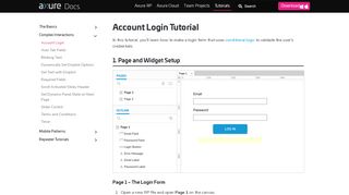 
                            1. Account Login Tutorial · Axure Docs