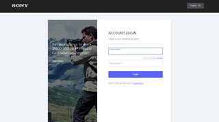 
                            9. Account Login (US) | Sony Product Registration