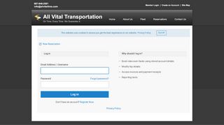 
                            4. Account Login - Vital Transportation