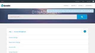 
                            2. Account Management - Dynadot.com