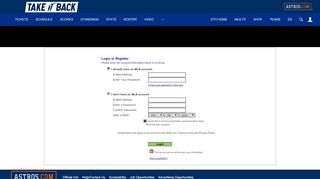 
                            8. Account Management - Login/Register | Houston Astros