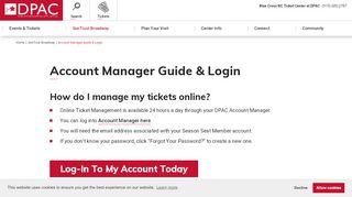 
                            2. Account Manager Guide & Login | DPAC Official Site